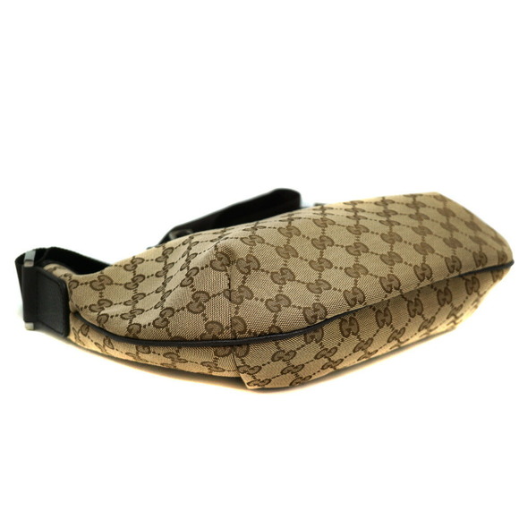 Gucci Shoulder Bag GG Canvas Leather Brown Beige - Picture 3 of 9